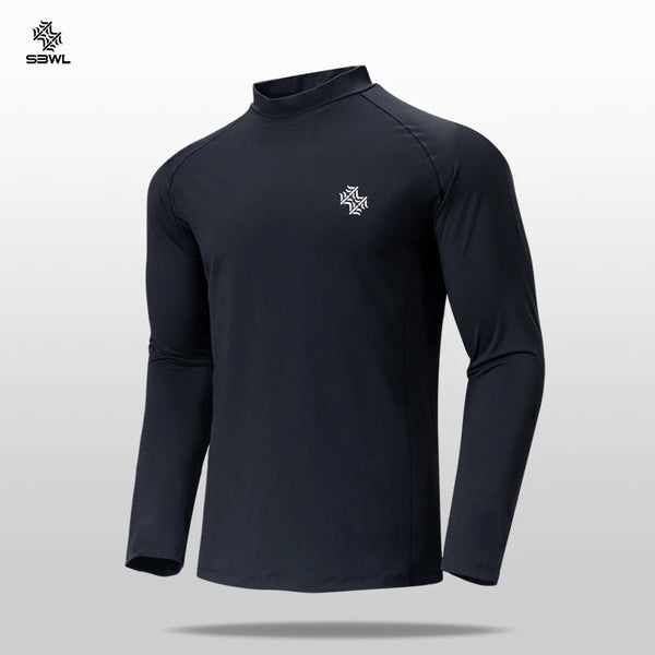 SBWL Men's High Quality Cycling Hiking Outdoor Sports Long Sleeve T-Shirt Leisure Speed Dry Running Fitness Sports Clothing Tops