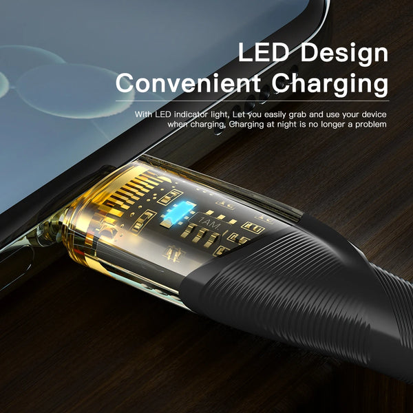 ខ្សែសាក Essager 100W USB-C ទៅ USB C PD សាកលឿនសម្រាប់ Macbook iPad Samsung Huawei Xiaomi POCO 5A Type-C