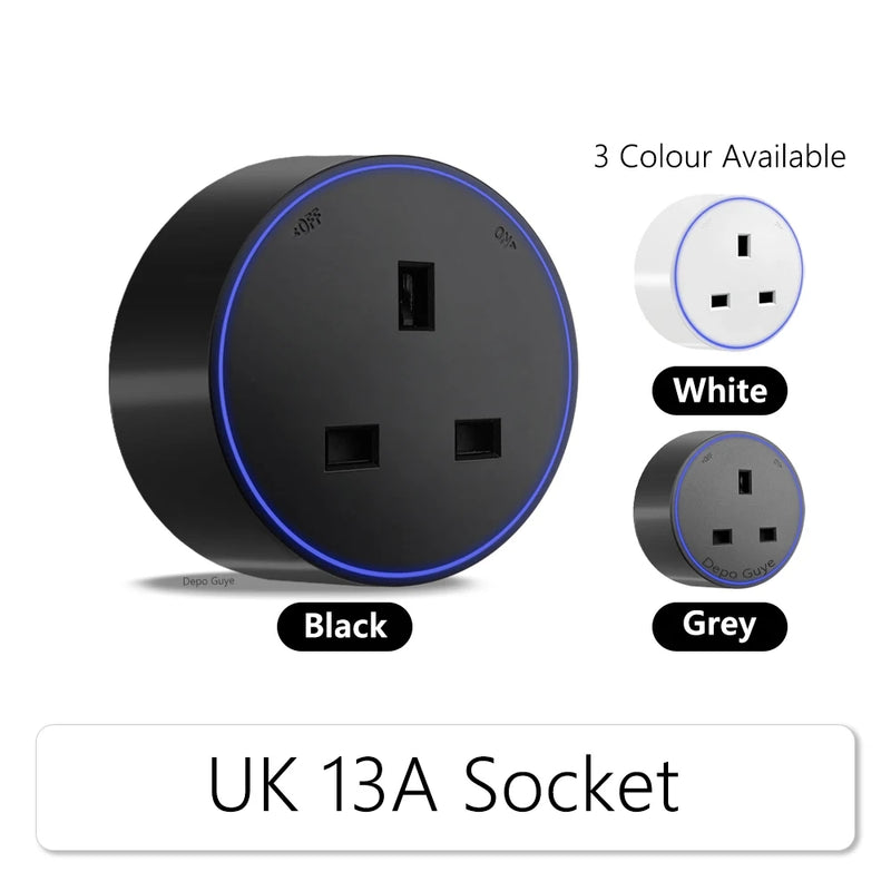 Induction lamp Wall Power Track Socket EU/FR/Russian/Israel/Italy Office Electric Socket Removable Adapter Plug UK Universal USB