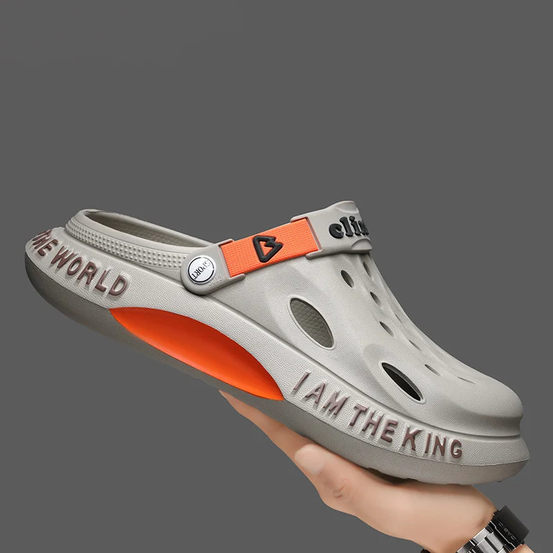 Soft Comfortable Rubber Clogs Slippers Beach Sandals Garden Shoes Summer Barefoot Water Shoes Cholas Man Zuecos Hombre