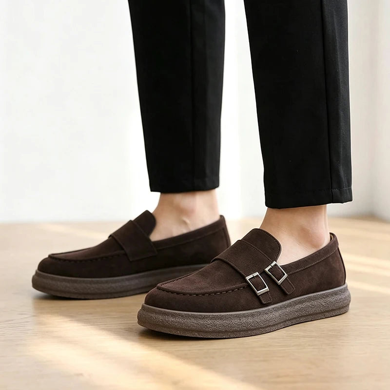 Men's slip on Lazy casual shoes four seasons new breathable light soft-sole non-slip comfort youth Joker outdoor walking shoes