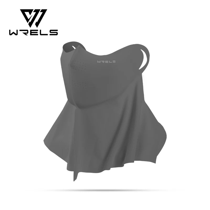 WRELS Summer UV Protection Outdoor Mask Sunscreen Mask UPF 500+UV Protection Breathable Ice Silk Mask for Outdoor Sports