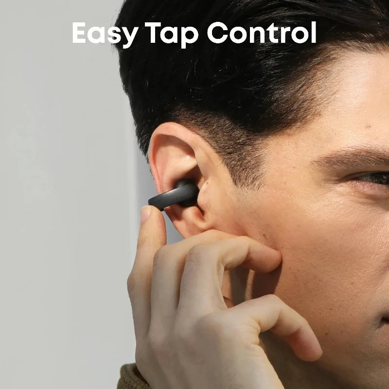 Anker Soundcore កាសស្តាប់ត្រចៀក AeroClip ដើម កាសស្តាប់ត្រចៀកប៊្លូធូសឥតខ្សែ រចនាបែបស្ព័រ ទន់ ងាយស្រួលពាក់
