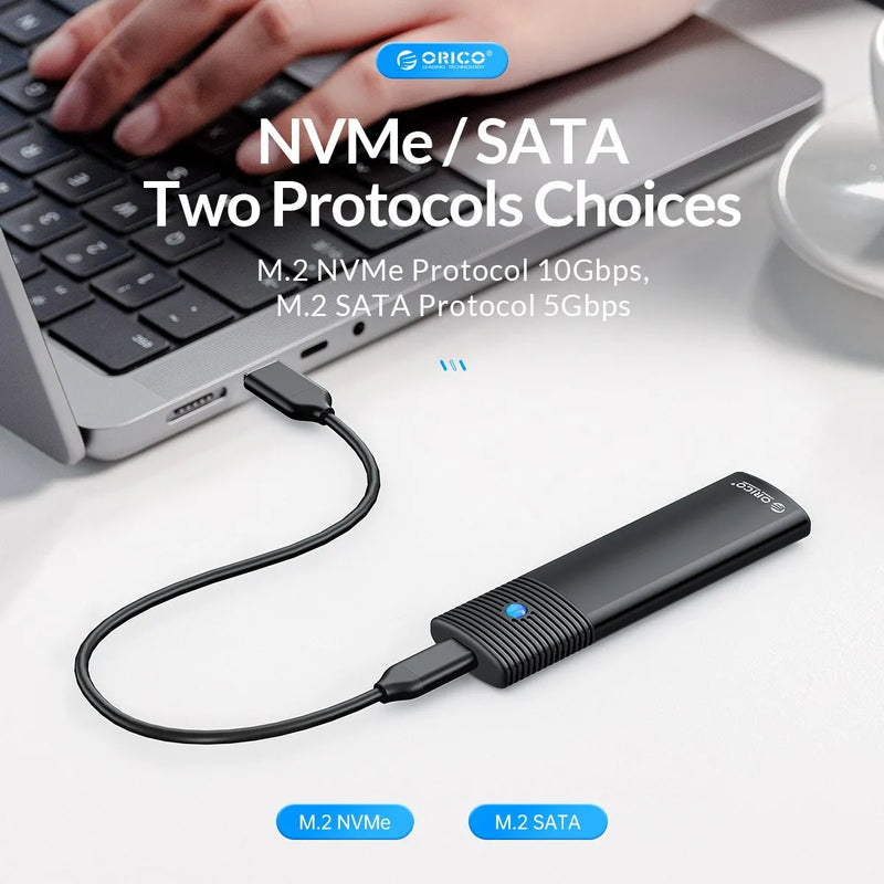 ORICO M.2 SSD Enclosure NVMe 10Gbps PCIe SSD Box for KR Big Dsicount