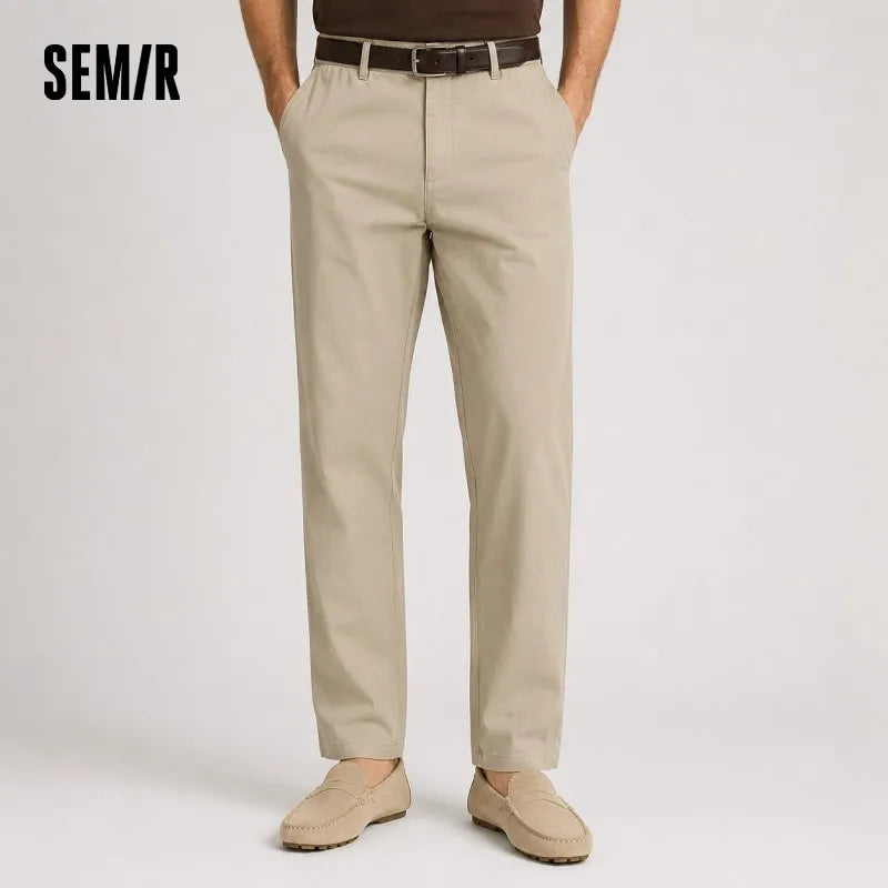 Semir Cleanfit Pants Men 2026 Autumn Winter Loose Straight Leg Casual Versatile Comfortable Daily Wear Stylish Trousers