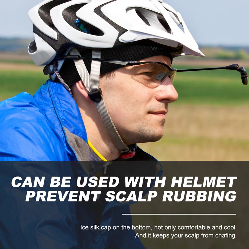WRELS Motorcycle Cycling Cap Quick Dry Breathable Moisture Wicking Sports Cold Cap Absorbent Breathable Hat Under Helmets Thin