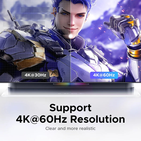UGREEN HDMI USB C ប៊ូតុងបញ្ជា 2 ក្នុង 1 ចេញ 4K 60Hz សម្រាប់ PS5 Xbox PC TV Monitor Projector HDCP 2.2 Home Theater Gaming