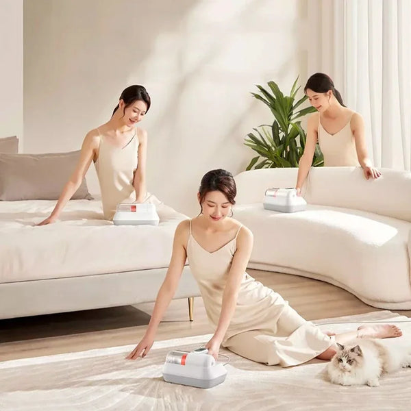 ម៉ាស៊ីនបូមធូលី MIJIA MIJIA Mite Remover Bed Quilt Pro 14kPa ម៉ាស៊ីនបូមធូលីដៃសម្លាប់មេរោគ UV សម្រាប់ប្រើនៅផ្ទះ
