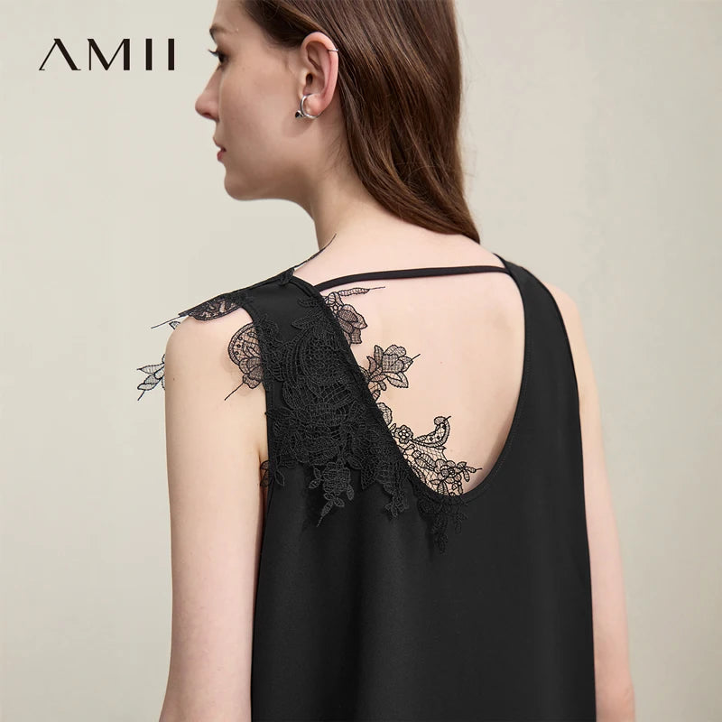 អាវក្រៅ Amii សម្រាប់នារី រដូវក្តៅ ឆ្នាំ២០២៦ អាវក្រៅថ្មី ករាងអក្សរ U រចនាបែបចរ សាច់ក្រណាត់ស្តើង រលុង ដៃខ្លី សម្រាប់នារី 12622052