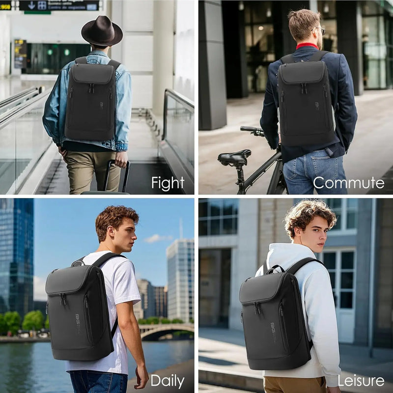 BANGE Hot Sell Simple Design New Arrival Soft Lightweight Waterproof Men Casual Laptop Backpack  for 15.6 inch Laptop by Nylon