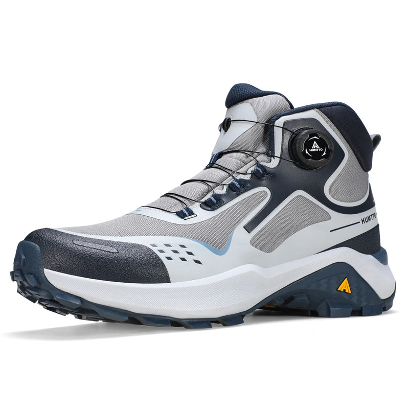 HUMTTO Outdoor Mountain Climbing Hiking Shoes for Men 2025 Winter High Top Anti Slip Sneakers Professional Trekking Boots Man