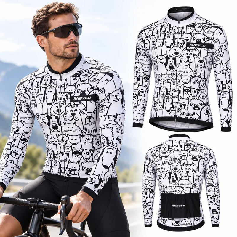 Men's Summer Cycling Jersey Short Sleeve Quick Dry Breathable MTB Road Bike Racing Bicycle Riding Sportswear Shirt