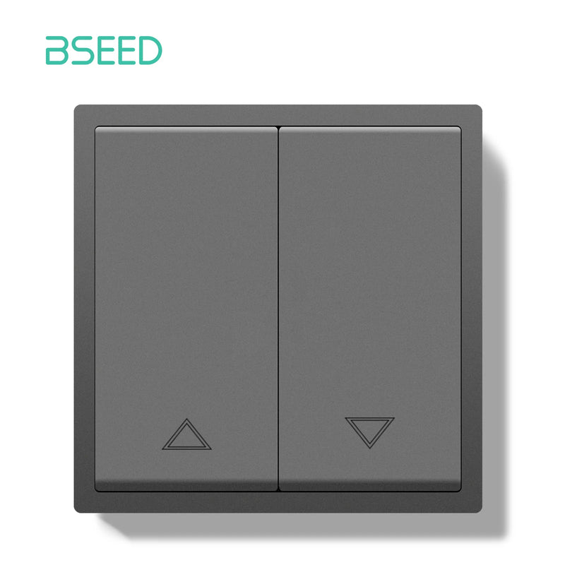 BSEED Mechanical Push Button Switch Electric Curtain Switch 80mm Plastic Frame for Blind Curtain Automatic Rebound Switch