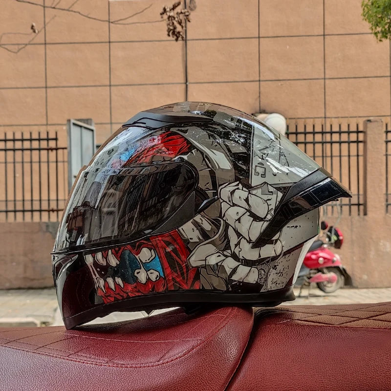 Motorcycle helmet double lens full mask capacete de moto cyclist casco para moto kask helmets