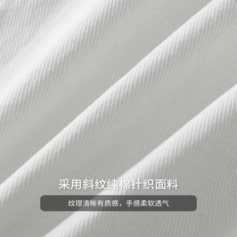 Dukeen Shirts for Men Spring and Autumn Pockets Cotton Solid Color White Plain Shirt Long-Sleeved Tops Mens Clothing