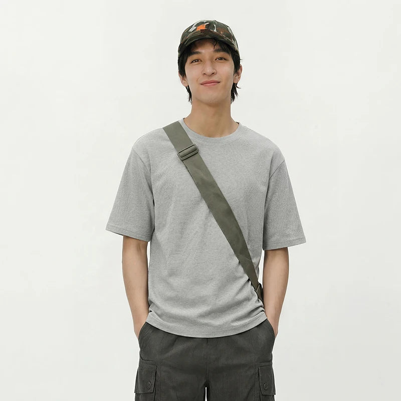 Semir Mens Tshirt 2026 Striped Crew Neck Casual Style Simple Fashion Soft Comfortable Daily T shirt