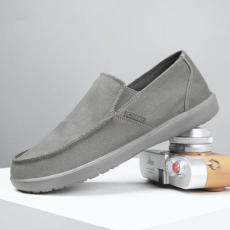 Mens Walking Shoes Summer Mesh Breathe Non Lace Design Snug Wear-resistant Daily Walking Outdoor Sports Versatile Casual Shoes