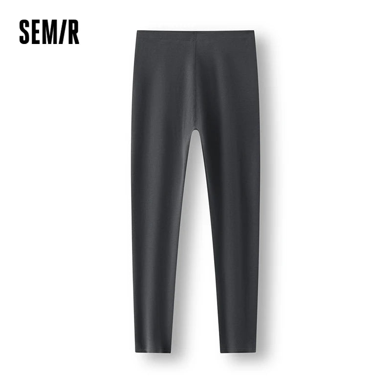 Semir Men Thermal Pants Solid Color Minimal Design Soft Touch Stretch Versatile 2026 New Winter Daily Wear Urban Casual Style