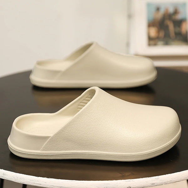 Couple's Baotou Slippers Waterproof Anti slip Oil proof Chef Shoes Summer new Men's and Women's Soft Sole comfort Casual Sandals