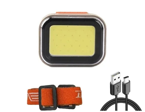 ភ្លើងមុខ LED ដ៏មានអានុភាព ចង្កៀងមុខ COB ពិលភ្លើងពិលសម្រាប់បោះតង់ នេសាទ