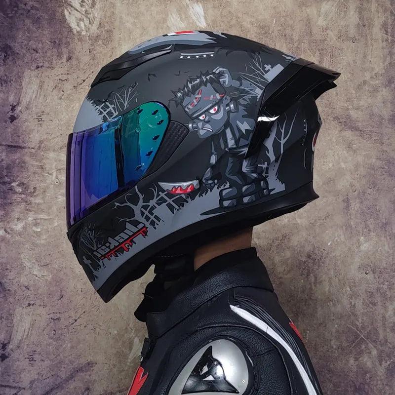 Motorcycle helmet double lens full mask capacete de moto cyclist casco para moto kask helmets
