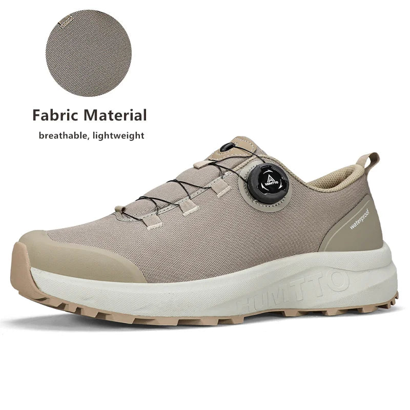 HUMTTO Hiking Shoes Winter Camping Men's Sports Shoes for Men Breathable Trekking Boots Man 2024 Leather Outdoor Safety Sneakers