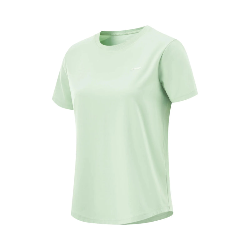 Li-Ning Women's Training Fitness T-shirt AT DRY FREEZE 43%Viscose 41%Nylon 11%Modal 5%Spandex LiNing Sports Tee Tops ATSV044