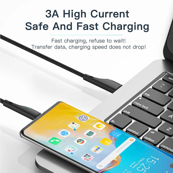 Essager 3A USB Type C Cable Fast Charging USB C Cable For iPhone 16 15 Samsung S24 Xiaomi Oneplus USB A To Type C Data Wire Cord