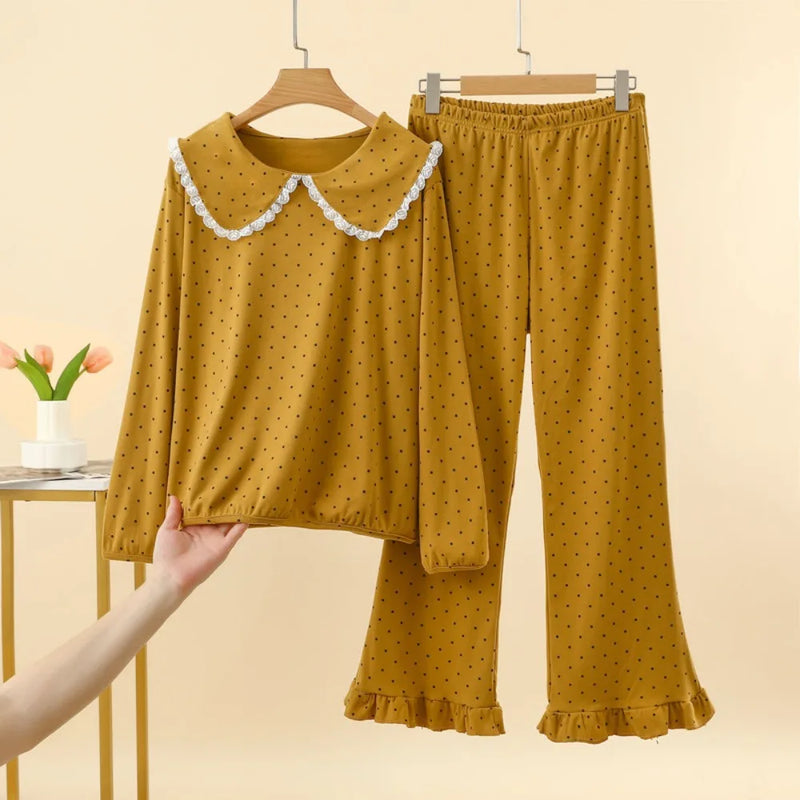 Women's Pajamas Pijama Home Wear 2 Pieces Set for Woman Pyjamas 2026 Spring Autumn Nightwear for Ladies Long Sleeve Sleepwear