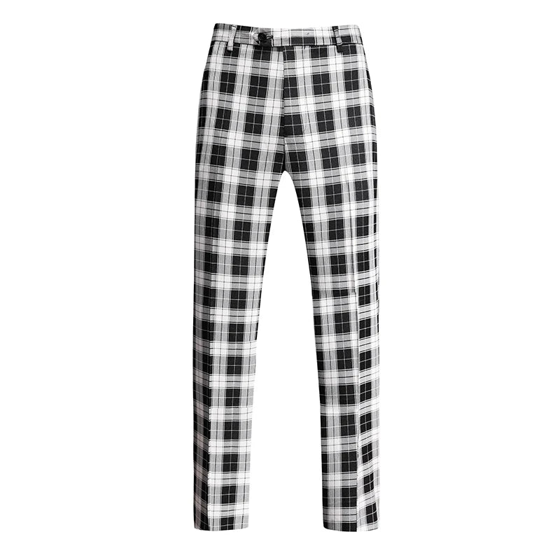 2026 New Men's Striped Suit Pants, Fashion Slim Trousers, Wedding Party Dress Pant Men Red Gray Purple Pantalones Hombre M-6XL
