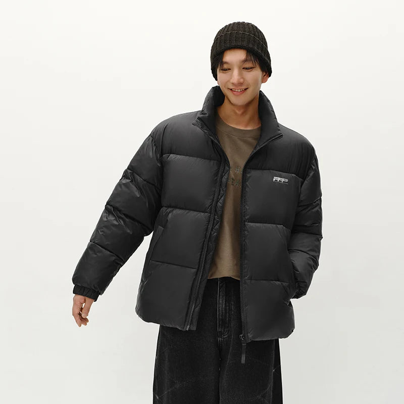 Semir Cotton Jacket Men Fashion Printed Thick Textured Stand Collar 2025 Winter Menswear Clothing Winter Outerwear