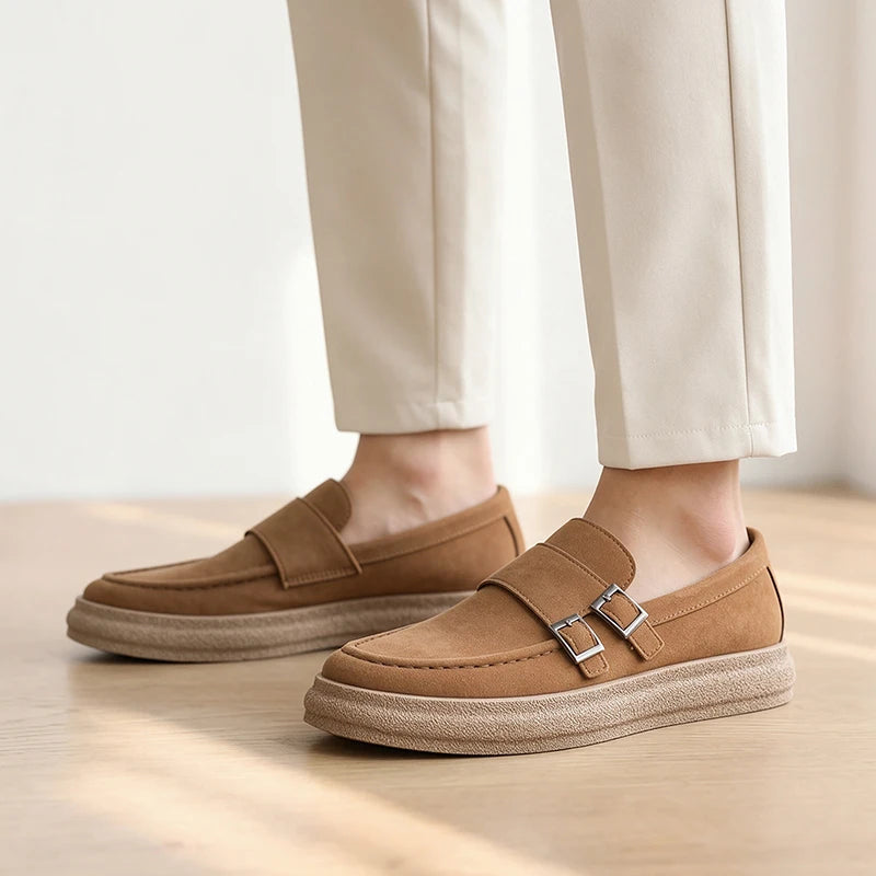 Men's slip on Lazy casual shoes four seasons new breathable light soft-sole non-slip comfort youth Joker outdoor walking shoes