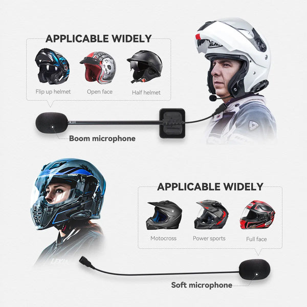 Lexin Headphone Accessories for Lexin G2 Bluetooth Helmet Interphone Intercom Headphone Jack Plug&Mount Bracket Set