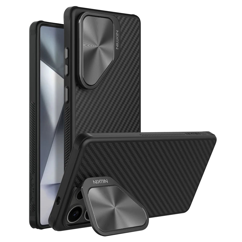 NILLKIN Magsafe Aramid Fiber Case For Samsung Galaxy S25 Ultra With Kickstand Anti-Drop For Samsung S25 Ultra Magnetic Cases
