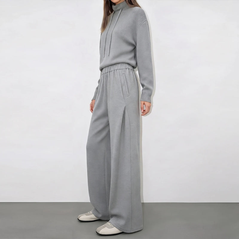 Amii Women's Pants Loose Fit Cotton Elastic Waist Wide Leg Casual 2026 Autumn New Versatile Comfortable Woman Trousers 12643036