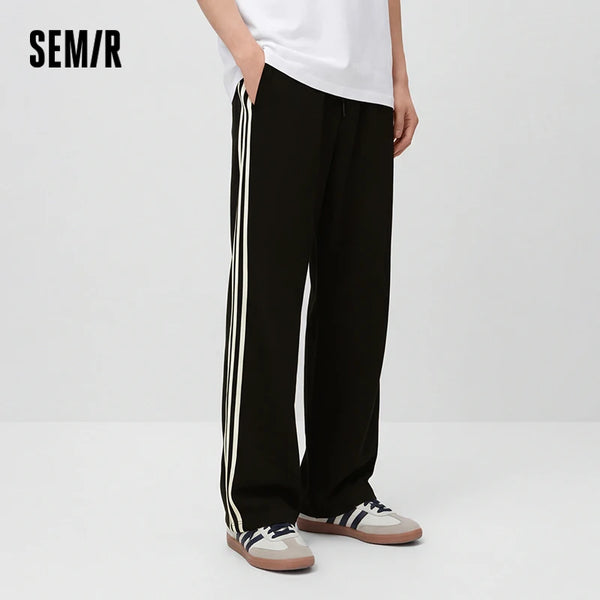 ខោបុរស Semir ធម្មតា បែបកីឡា រលុង រាងកោង ពណ៌ ប្លុកចំហៀង ខ្សែចង ចង្កេះយឺត ម៉ូដរដូវក្តៅ ឆ្នាំ២០២៦