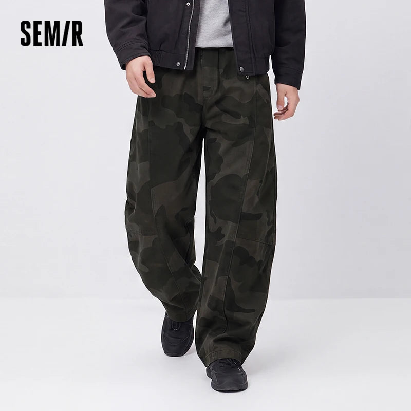ខោបុរស Semir ជើងកោង សមល្មមសម្រាប់ធ្វើដំណើរទៅធ្វើការ រចនាប័ទ្មរដូវរងាថ្មី ឆ្នាំ២០២៦ ស្លៀកប្រចាំថ្ងៃ រចនាប័ទ្មទីក្រុង រចនាប័ទ្មធម្មតាសម្រាប់អាកាសធាតុត្រជាក់