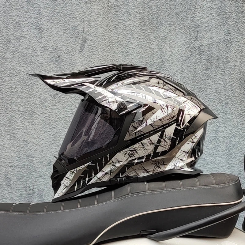 New LVS Off-road Helmet Professional Mountain Downhill Pull Helmet Capacete ATV ATV Casco Full Face Cross Helmet