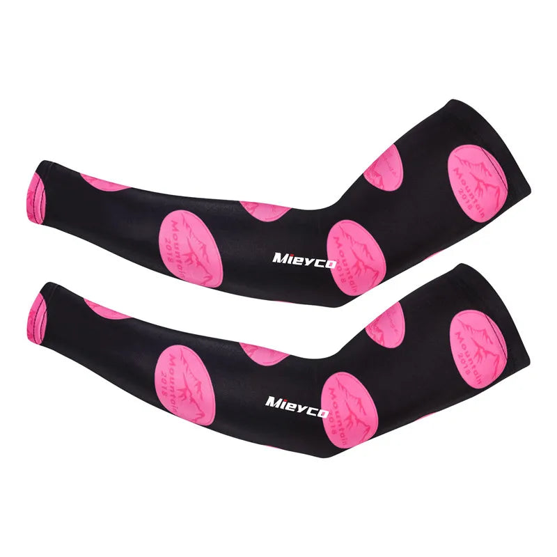 Men Cycling Arm Sleeves Sun Protection UV Proof Arm Covers Cuffs for Running Biking Driving Outdoor Sports