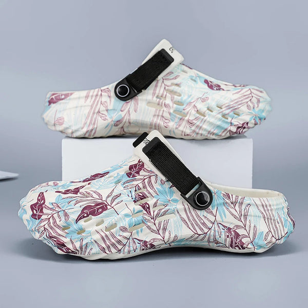 Lightweight Rubber Sandals Men Big Size 46 47 Garden Shoes Beach Sandals Soft Breathable Summer Shoes Zuecos Hombre