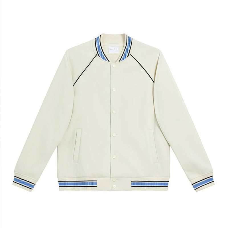 Fashionable retro trendy cotton  baseball jacket  with shoulder sleeves causal couple style  loose and versatile