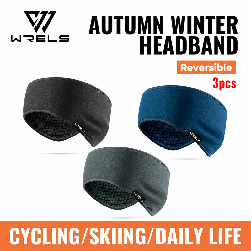 WRELS Earmuffs Windproof Warm Ear Warmers Fleece Headband Breathable Elastic Anti Cold Men Women Running Riding Skiing Ear Cover