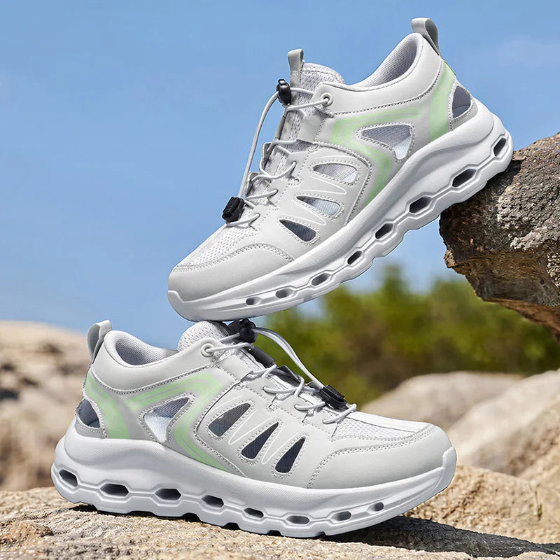 Mens Sports Shoes Autumn New Mesh Breathable Thick Sole Anti Slip Daily Casual Outdoor Jogging Fashion Sneakers for Men