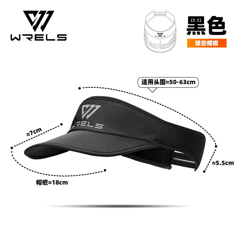 WRELS Summer Sun Hats Sun Protection Hat Outdoor Sports Golf Hats Top-Empty Visor Empty Breathable Anti-UV Adjustable Cool Cap
