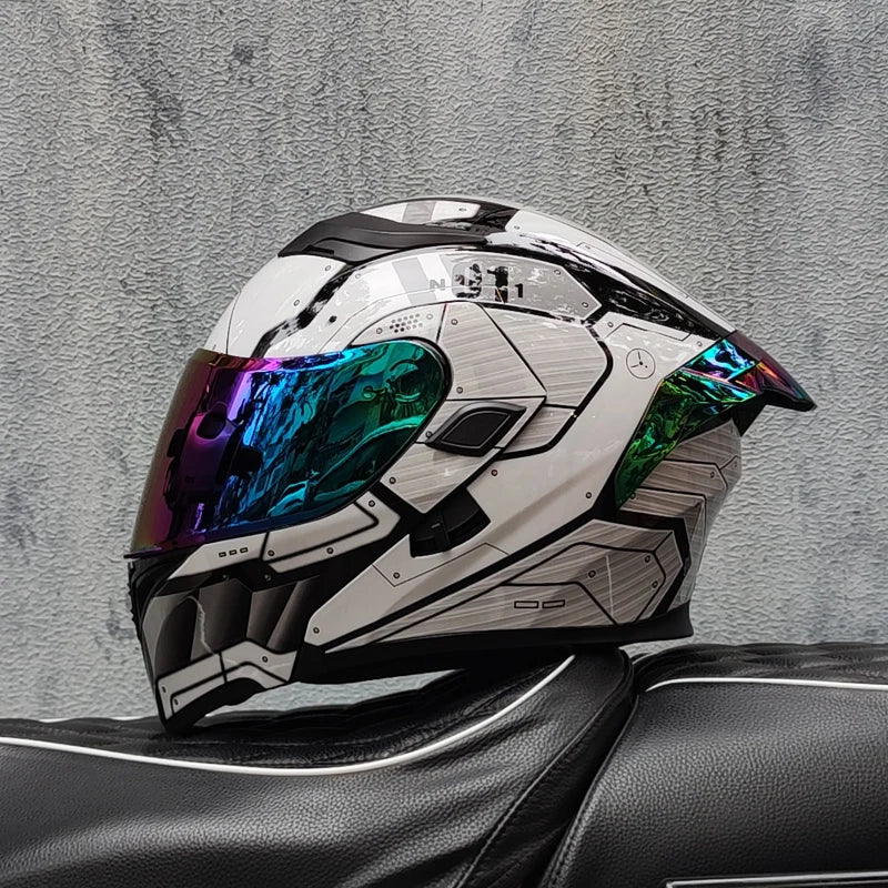 2024 New Motorcycle Helmet DOT Certified Double Lens Open Face Helmet Safety Modular Flipped Helmet with Sunshade