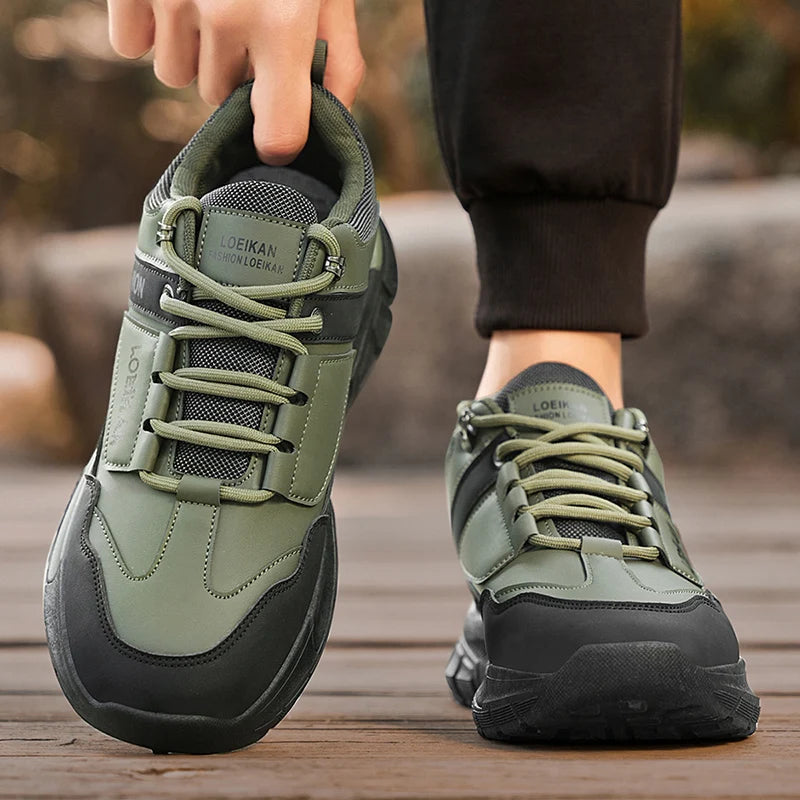 Men's casual sports shoes four seasons new soft-sole anti-slip comfort work shoes outdoor fashion breathable running sneakers