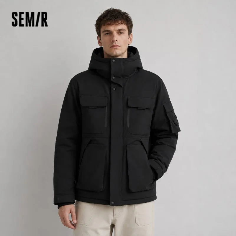 Semir Protective Down Jacket Men Winter Xcnspace Aerospace Collaboration Series Goose Down Outerwear 2025 New Men'S Wear