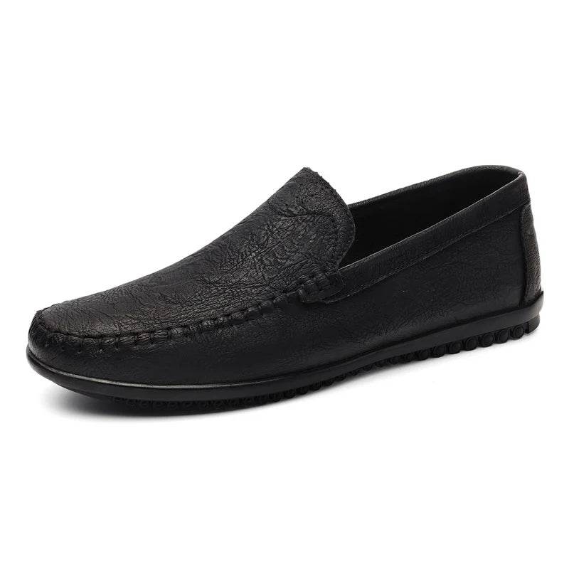 Slip On Casual Leather Shoes Men Loafers Flats Spring Autumn Men's slip-ons Mocasines Hombre Luxury Brand Designers