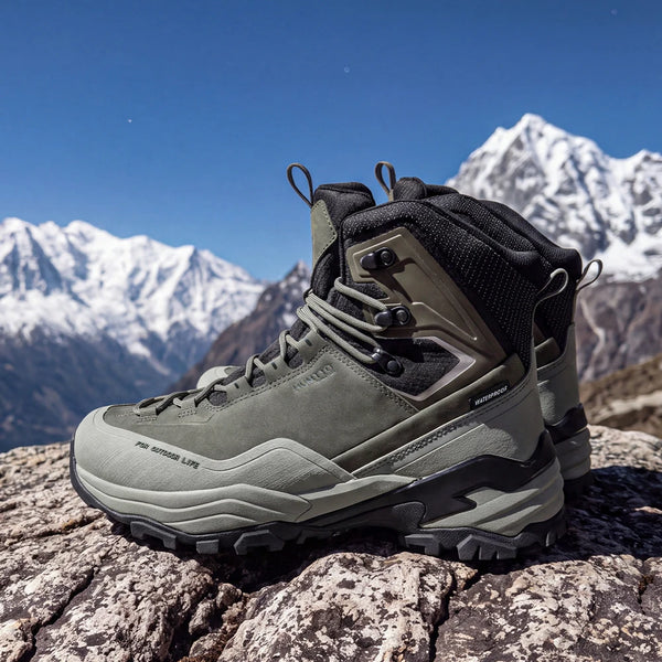 HUMTTO Winter Hiking Boots for Men Breathable Non-slip Outdoor Mountain Man Sneakers Luxury Designer Leather Mens Trekking Shoes
