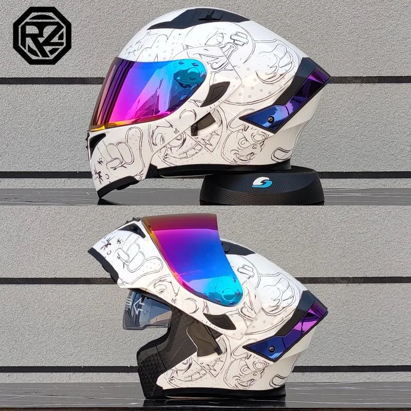 ORZ's latest motorcycle helmet dual lens modular flip helmet casco para moto motorcycle travel semi full helmet casque moto